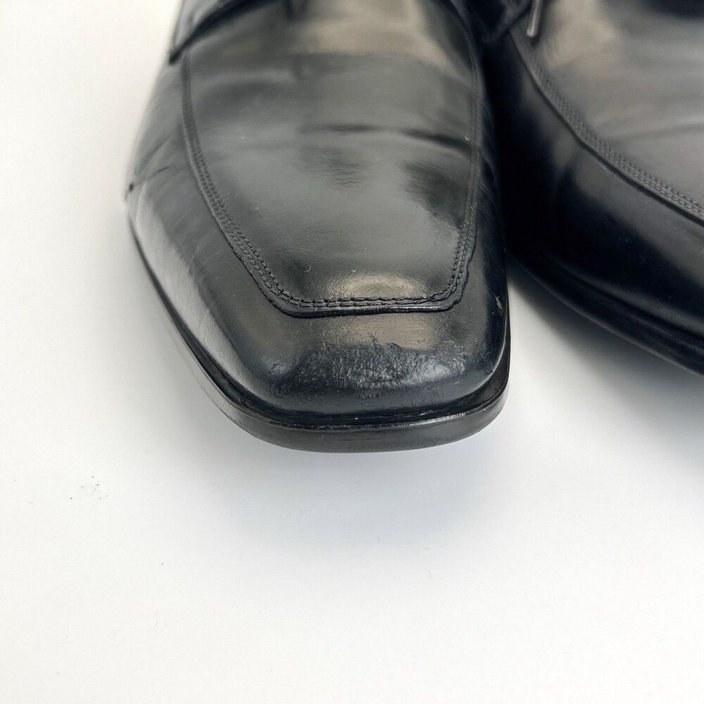 Santoni Pritchard Dress Shoes Mens Sz 9 D Apron Toe Lot Of 2 Black/Brown READ - Picture 12 of 16